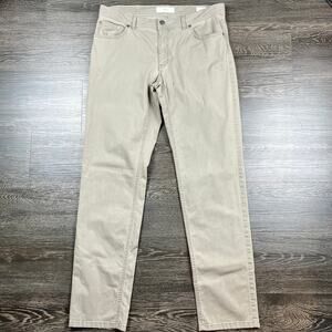 Brax Cooper Fancy Men's‎ Lightweight Chino Trouser Pants 34x32 Tan Regular Fit